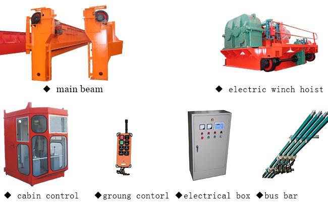 企業の電気二重ガードの走行の頭上式橋クレーン 1